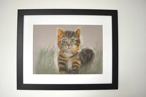 Limited Edition Print copy of 'Startled Kitten'